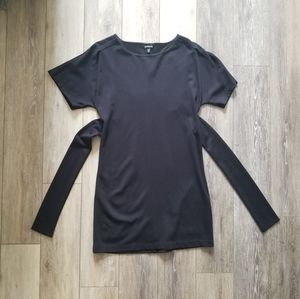 Express Little Black Tie Waist Dress